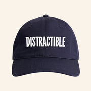 Distractible Merch Navy Embroidered Hat Christmas Gifts For Dad - Lilybirchmarket