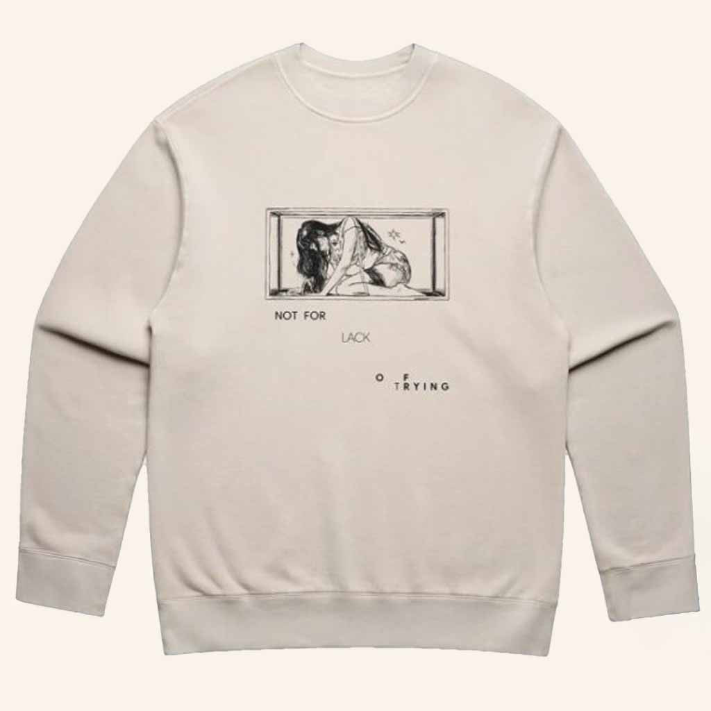 Dodie Merch Not For Lack Of Trying Sweatshirt Cool Gifts For Music Lovers - Lilybirchmarket