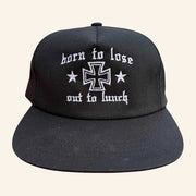 Dog London Merch Born To Love Out To Lucky Embroidered Snapback Hat Gift Ideas For Husband - Lilybirchmarket
