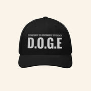 DOGE Gov Merch Og DOGE Logo Trucker Hat Embroidered Gifts For Brother - Lilybirchmarket