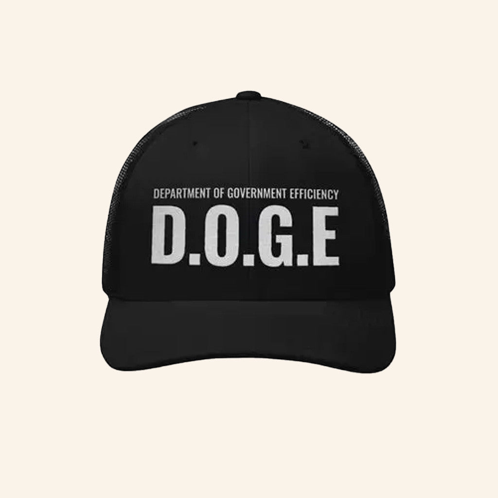 DOGE Gov Merch Og DOGE Logo Trucker Hat Embroidered Gifts For Brother - Lilybirchmarket