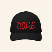 DOGE Gov Merch Straight Outta DOGE Trucker Hat Embroidered Gifts For Friends - Lilybirchmarket
