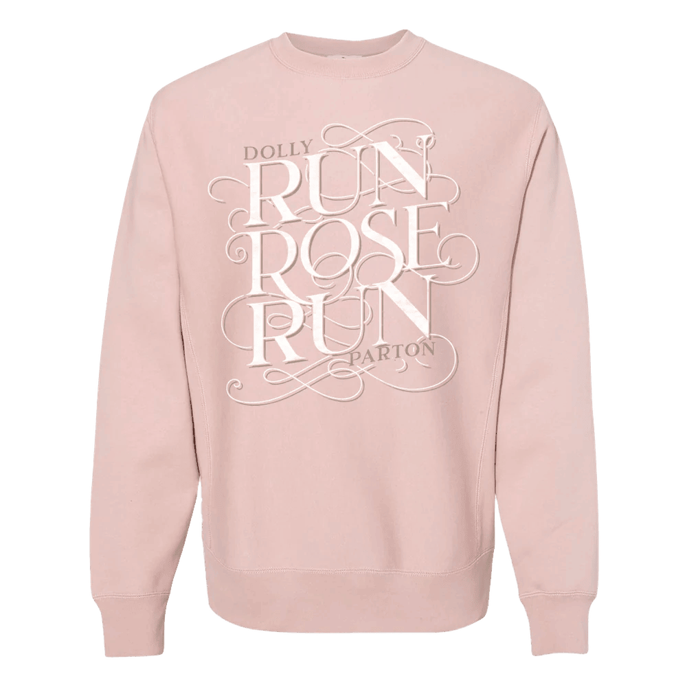 Dolly Parton Merch Dolly Parton Sweatshirt Run Rose Pink Crewneck Cute Mothers Day Gifts - Lilybirchmarket