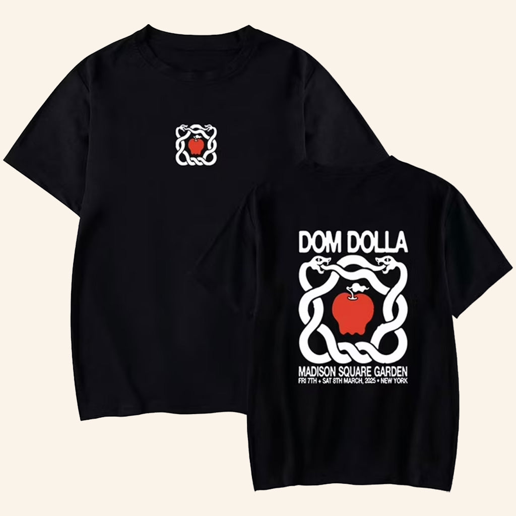 Dom Dolla Merch MSG Denver Snake T-Shirt Black Gifts Ideas For DJ Lovers - Lily Birch Market