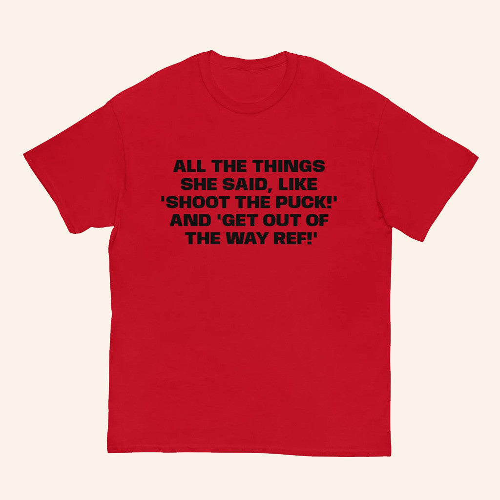 Double Hockey Stix Merch All The Things She Said Like Shirt Heated Rivalry Merch Fan Gifts - Lily Birch Market