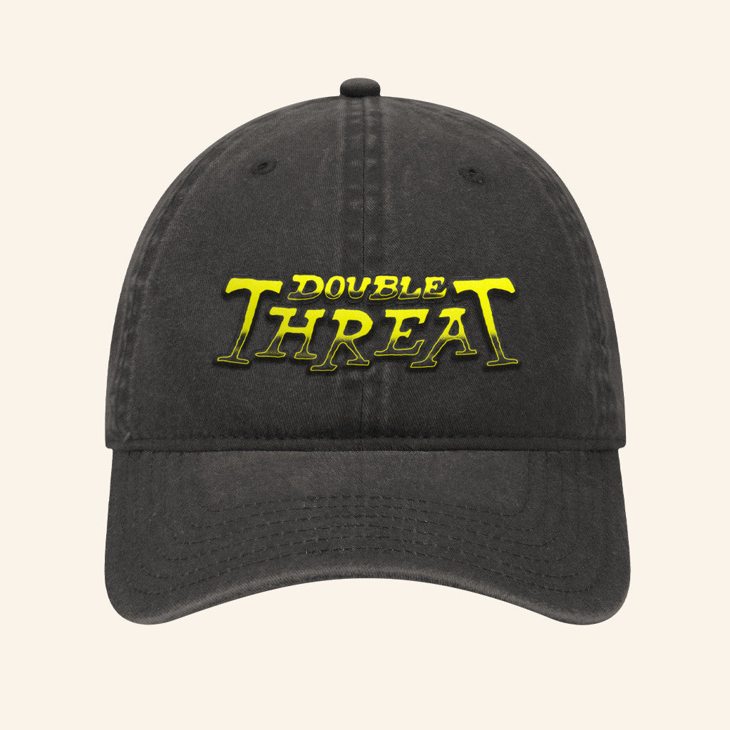 Double Threat Podcast Merch Logo Black Hat Christmas Gift Ideas For Boyfriend - Lilybirchmarket