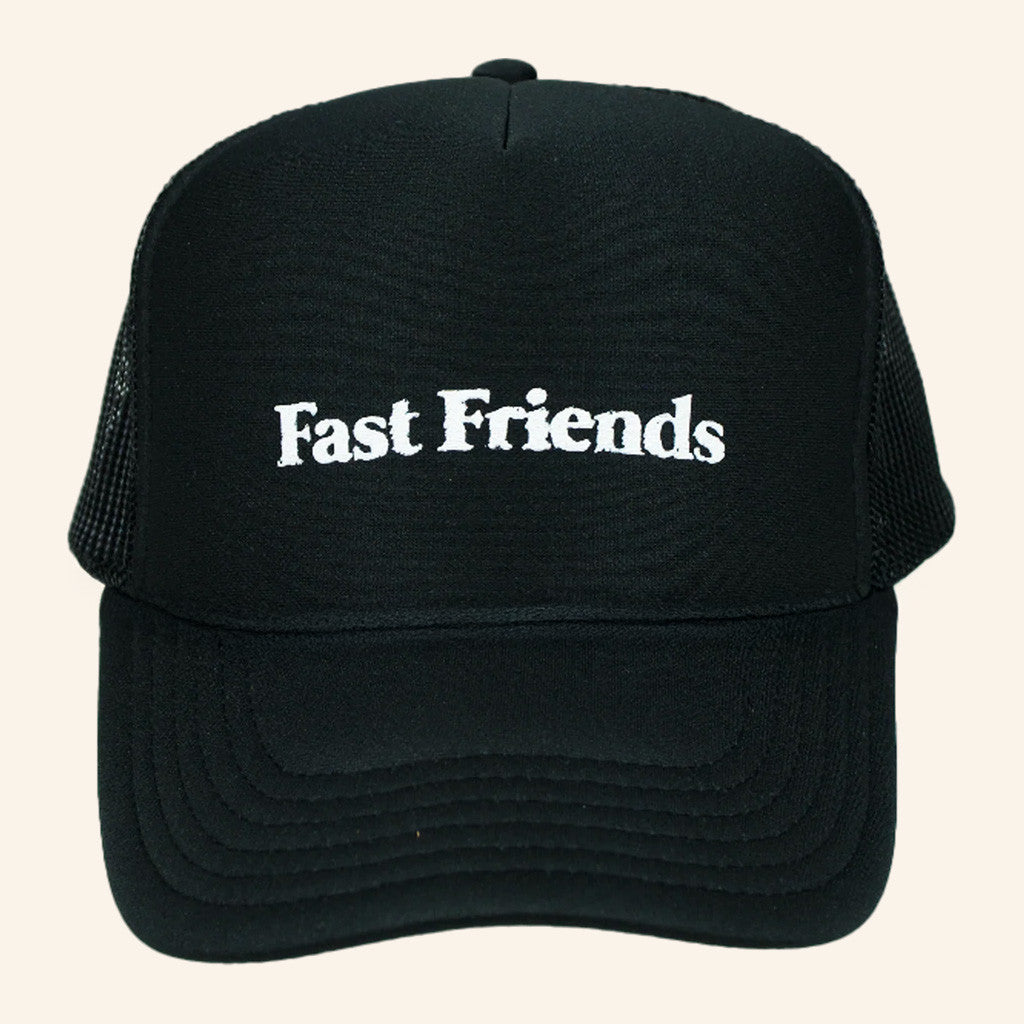 Down Right Merch Fast Friends FF Logo Hat Black Best Gifts For Boyfriend - Lilybirchmarket
