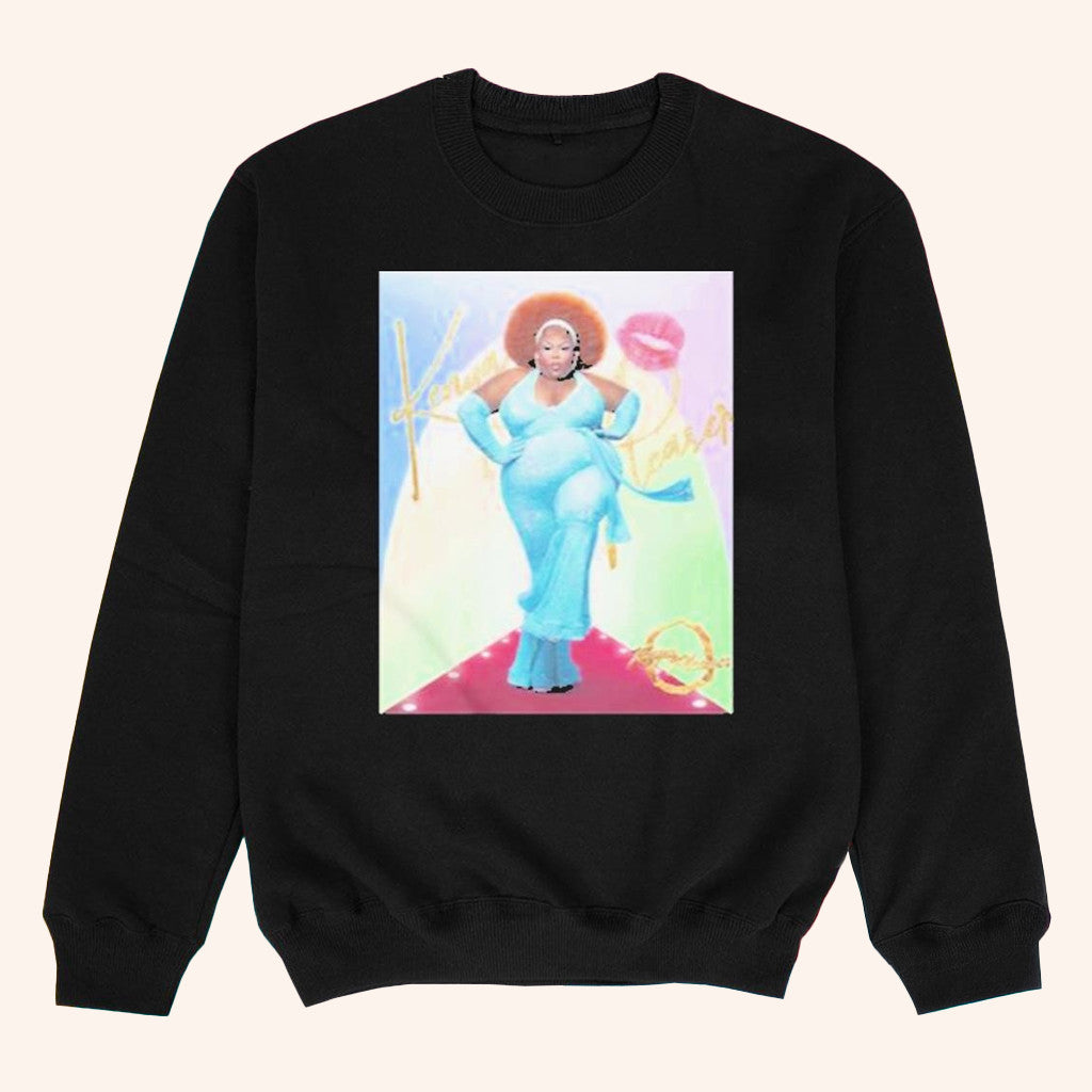 Drag Queen Merch Kenya Pleaser Bellbottoms Sweatshirt Black Gifts For Drag Fans - Lilybirchmarket