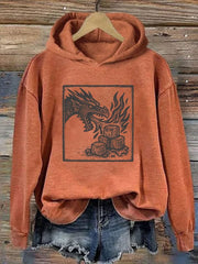 Dragon Anti ICE No Words Subtle Hoodie Funny Political Clothing Abolish ICE Merch Gifts - Lilybirchmarket