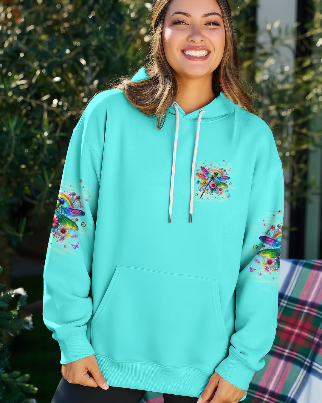 Dragonfly Always Believe In The Impossible Hoodie Colorful Floral Rainbow Merch Gift For Sister - Lilybirchmarket