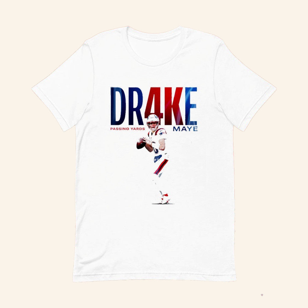 Drake Maye 4k Passing Yards T-Shirt Drake Maye Merch Gifts For Football Lovers - Lily Birch Market