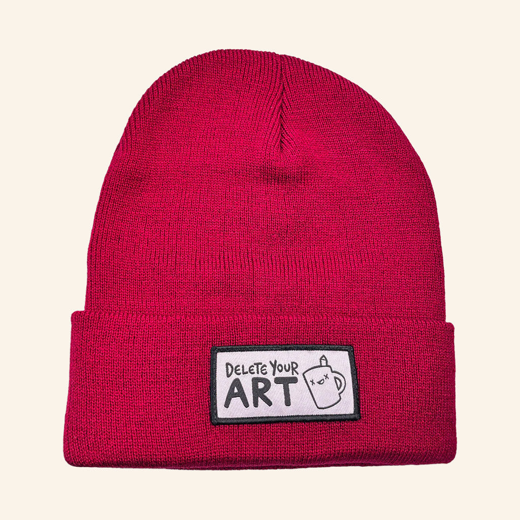 Drawfee Merch Delete Your Art Beanie Christmas Gifts For Brother - Lilybirchmarket