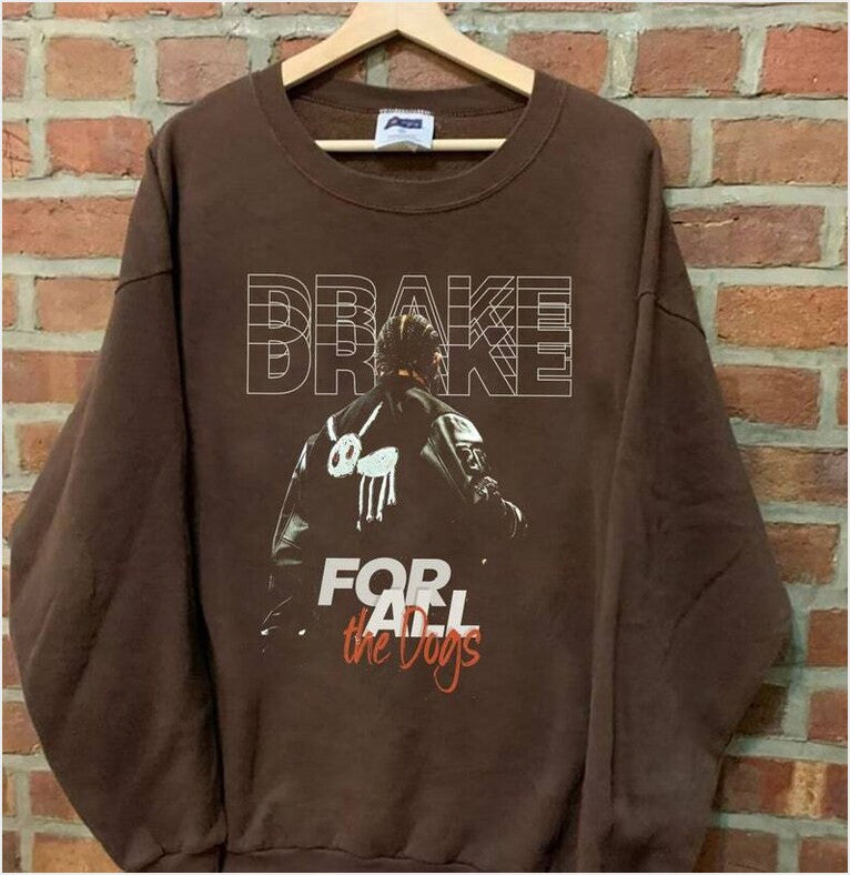 Dreka Sweatshirt For All The Dogs Sweatshirt Vintage Dreka Bootleg Sweatshirt Take Care Album Sweatshirt Gifts For Friends - Lilybirchmarket