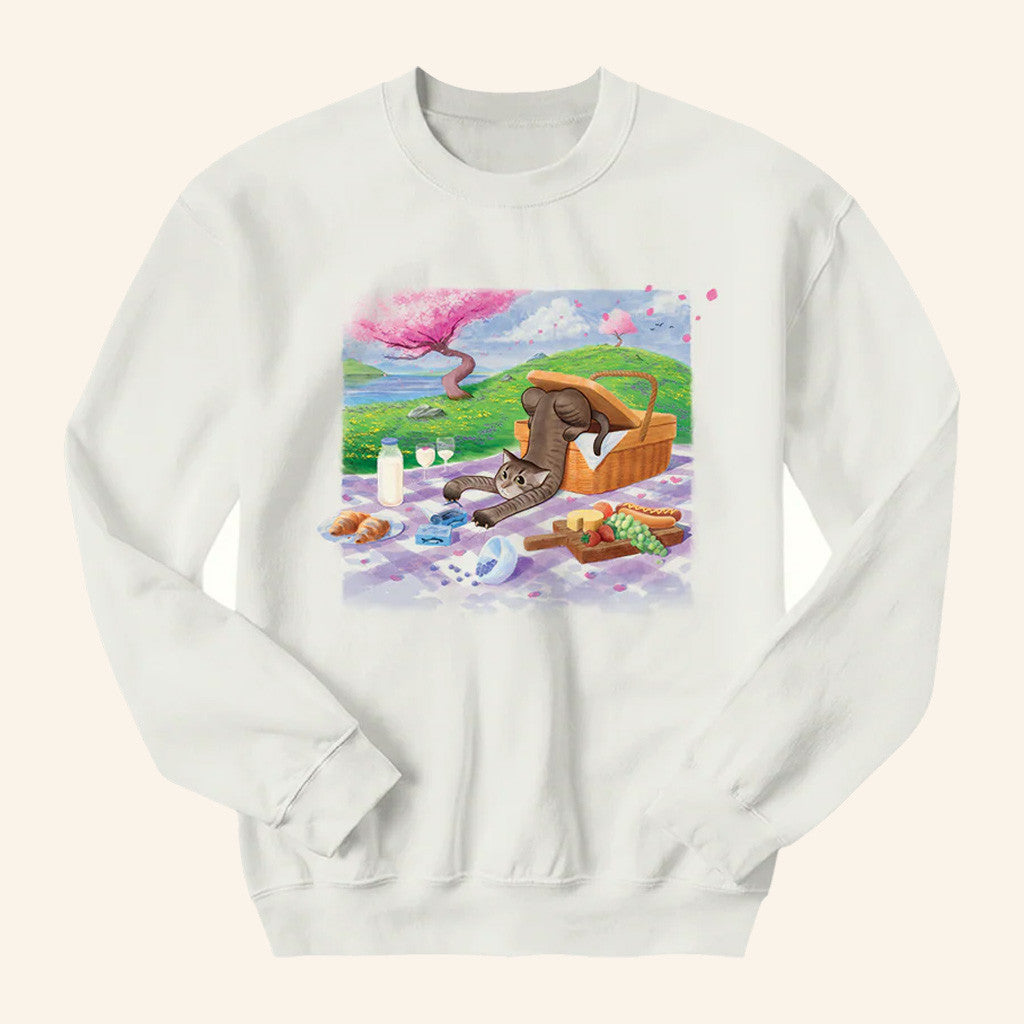 Drew Gooden Merch Bim Bim White Crewneck Sweatshirt Birthday Gift For Sister - Lilybirchmarket