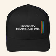 Drop It Like The Nasdaq Merch Nobody Gives A Fuck Embroidered Trucker Hat Him Gifts - Lilybirchmarket