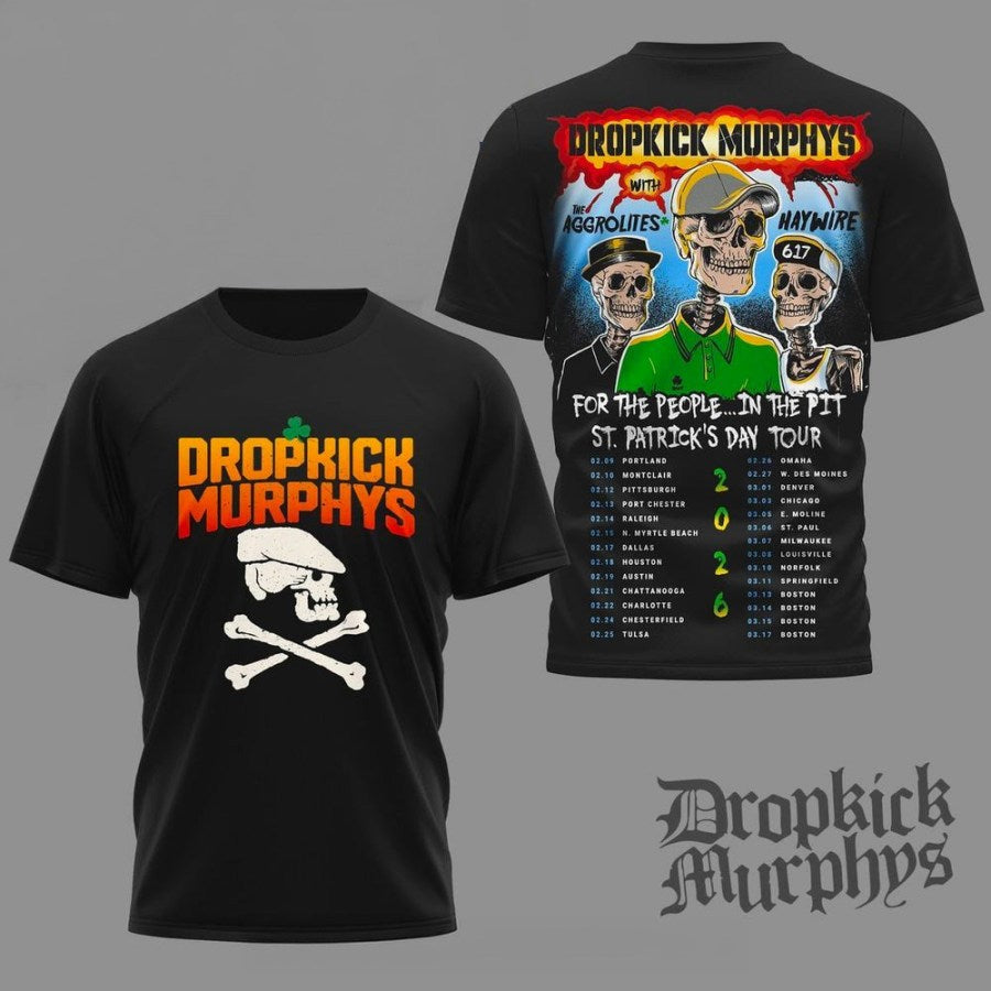 Dropkick Murphys St Patrick's Day Tour 2026 Shirt Dropkick Murphys Merch Best Gifts For Fans - Lily Birch Market