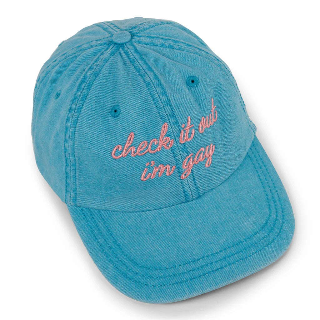 Dropout TV Merch Check It Out I'm Gay Hat Embroidered Gifts For Sister - Lilybirchmarket