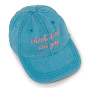 Dropout TV Merch Check It Out I'm Gay Hat Embroidered Gifts For Sister - Lilybirchmarket