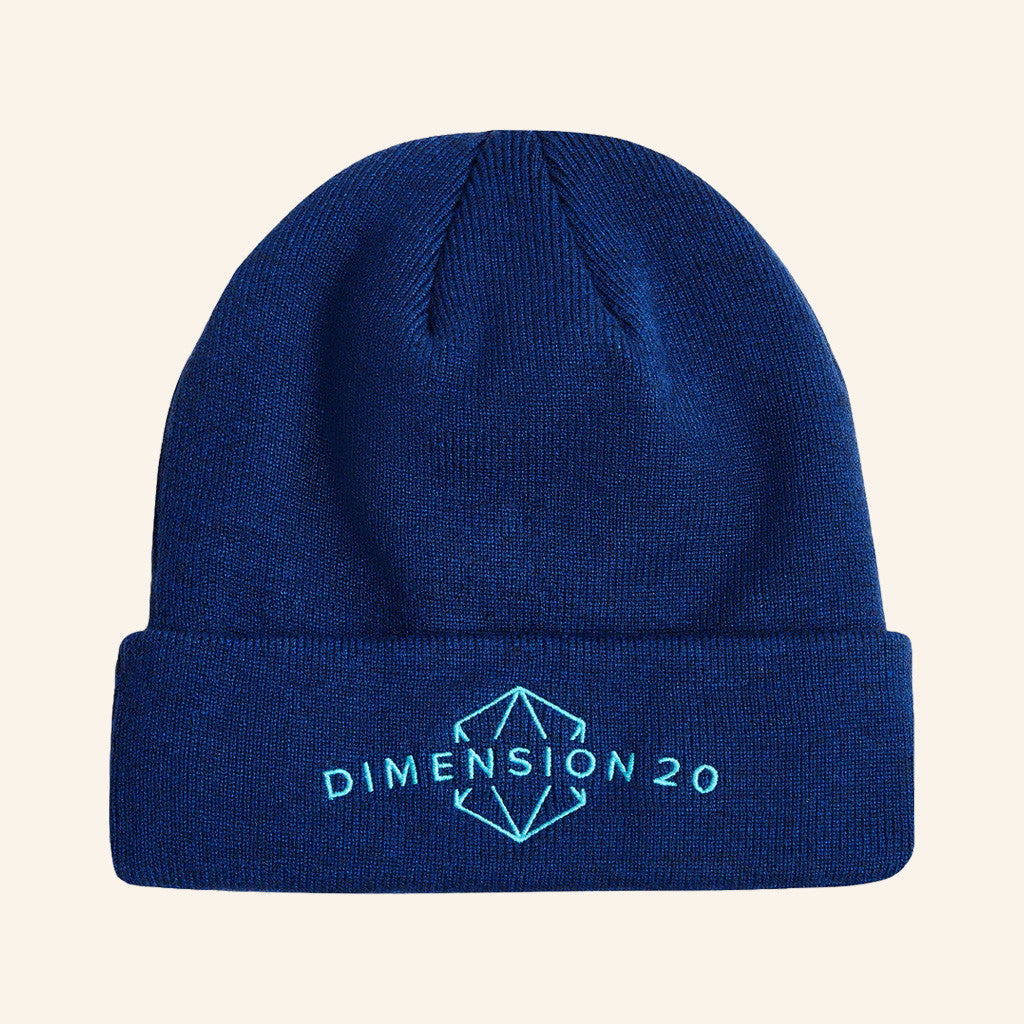 Dropout TV Merch Dimension 20 Logo Beanie Xmas Gifts For Him - Lilybirchmarket