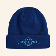 Dropout TV Merch Dimension 20 Logo Beanie Xmas Gifts For Him - Lilybirchmarket
