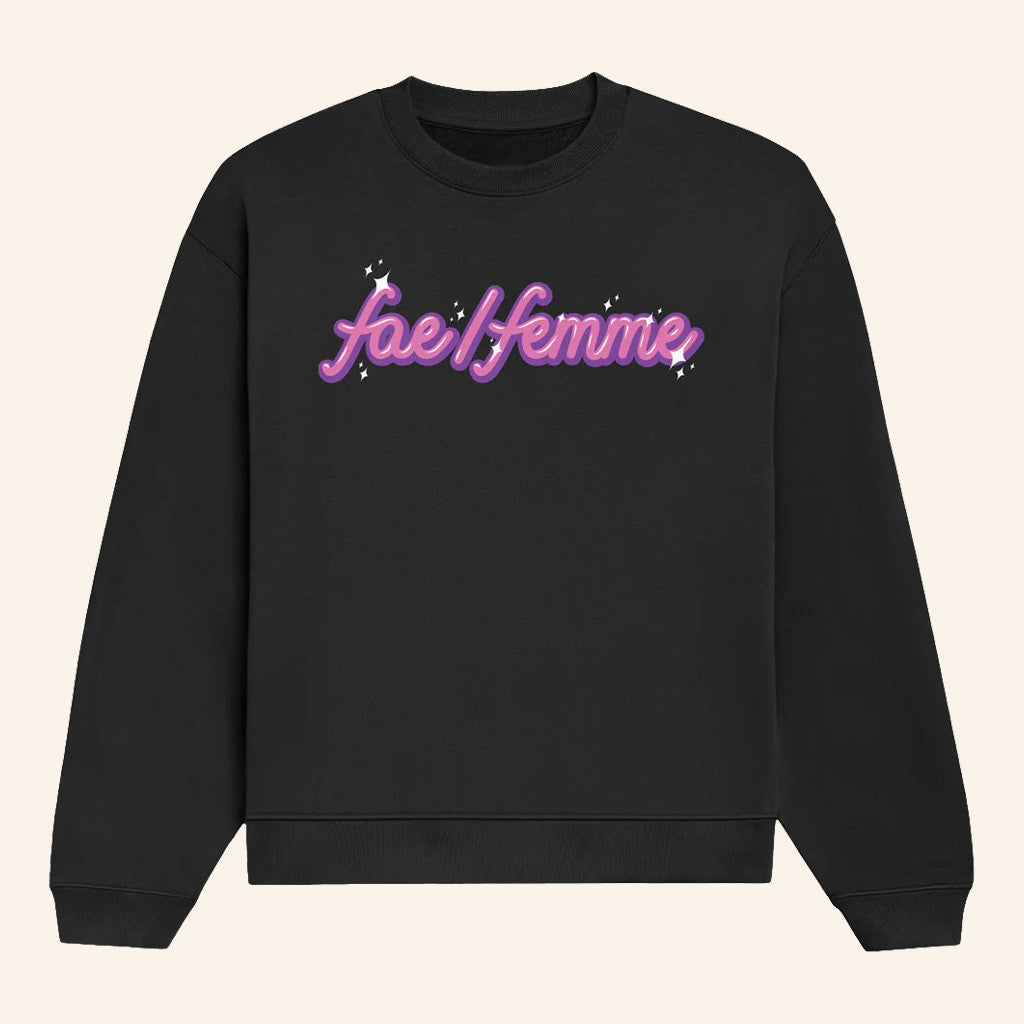 Dropout TV Merch Fae Femme Crewneck Sweatshirt Gifts For Girlfriend - Lilybirchmarket