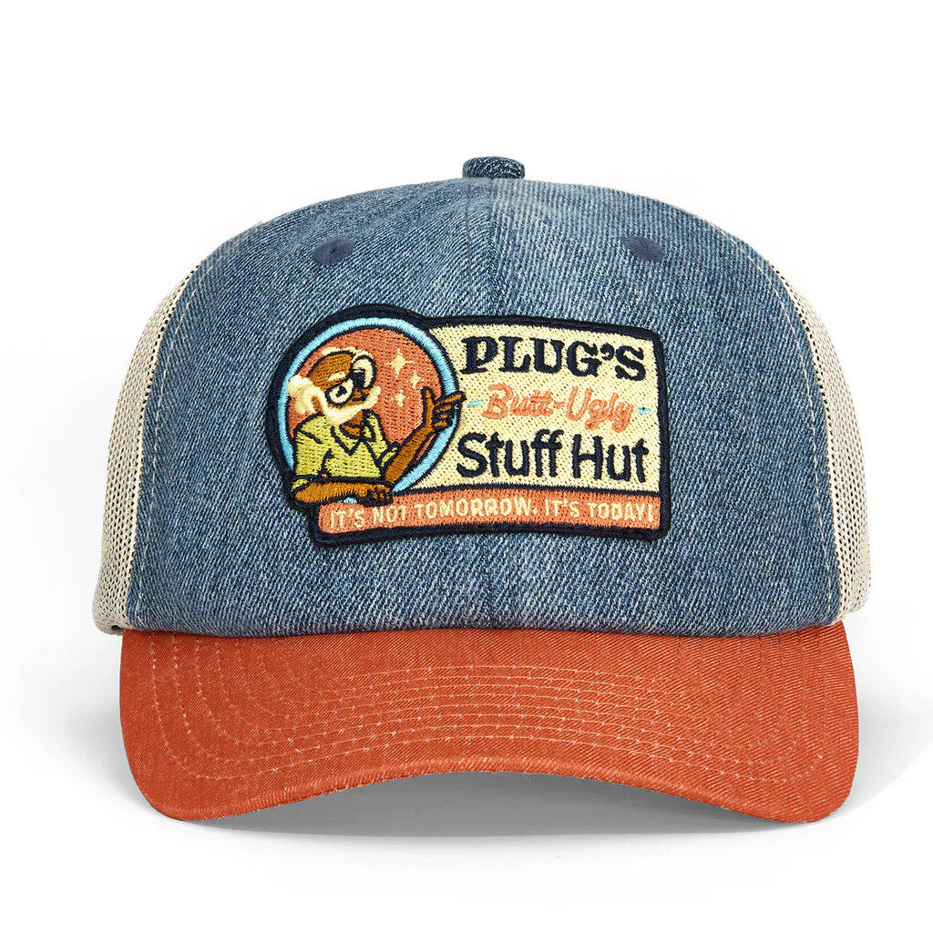 Dropout TV Merch Plug's Butt Ugly Stuff Hut Trucker Hat Embroidered Gifts For Boyfriend - Lilybirchmarket