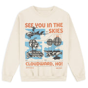 Dropout Tv Merch See You In The Skies Crewneck Sweatshirt Present For Husband - Lilybirchmarket