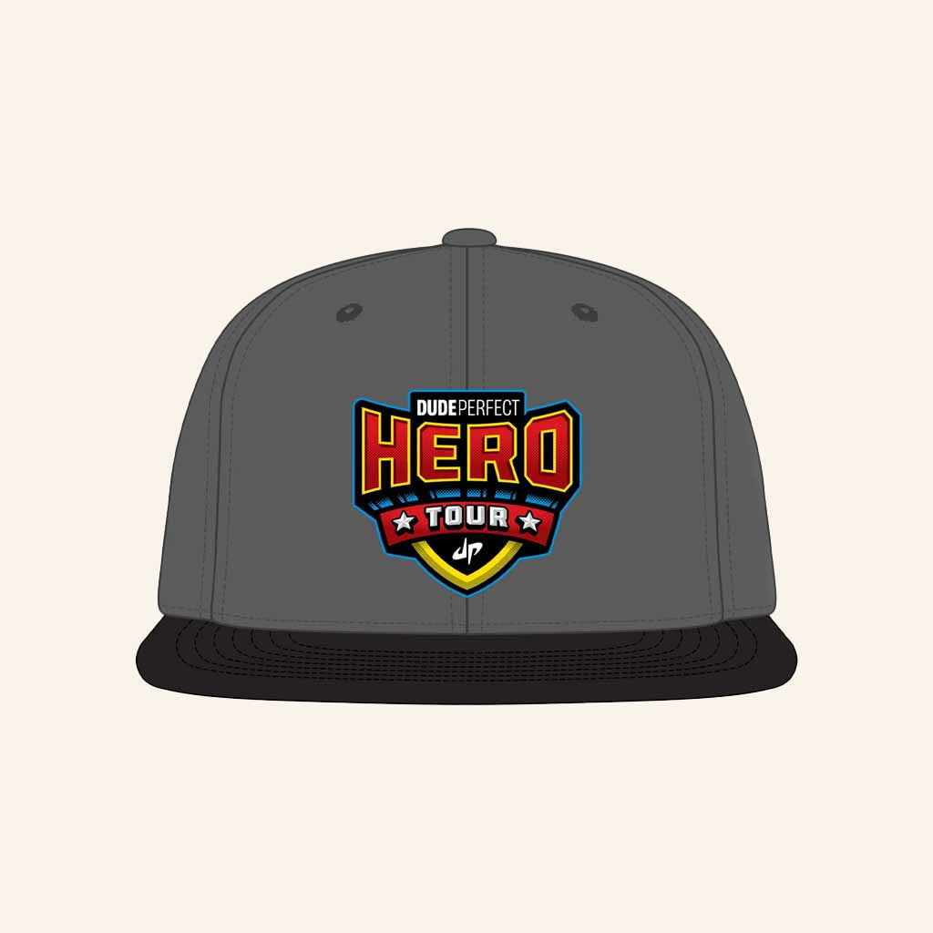 Dude Perfect Merch Dude Perfect Hero Tour Logo Snapback Hat Christmas Gift Ideas - Lilybirchmarket