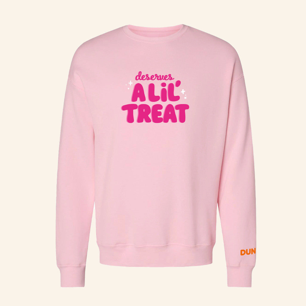 Dunkin Runs On Merch Deserves A Lil Treat Sweatshirt Christmas Gift Ideas For Wife - Lilybirchmarket