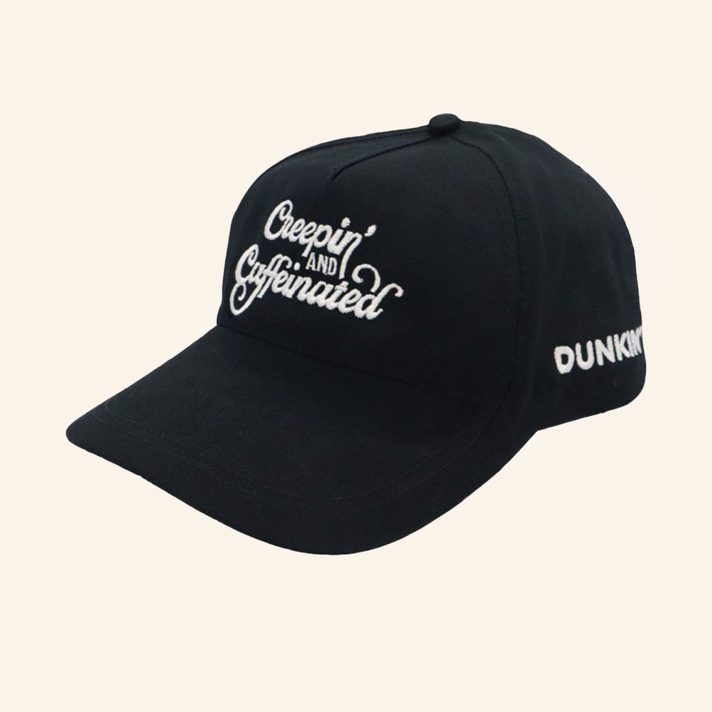 Dunkin Runs On You Merch Creepin And Caffeinated Embroidered Hat Xmas Gifts For Him - Lilybirchmarket
