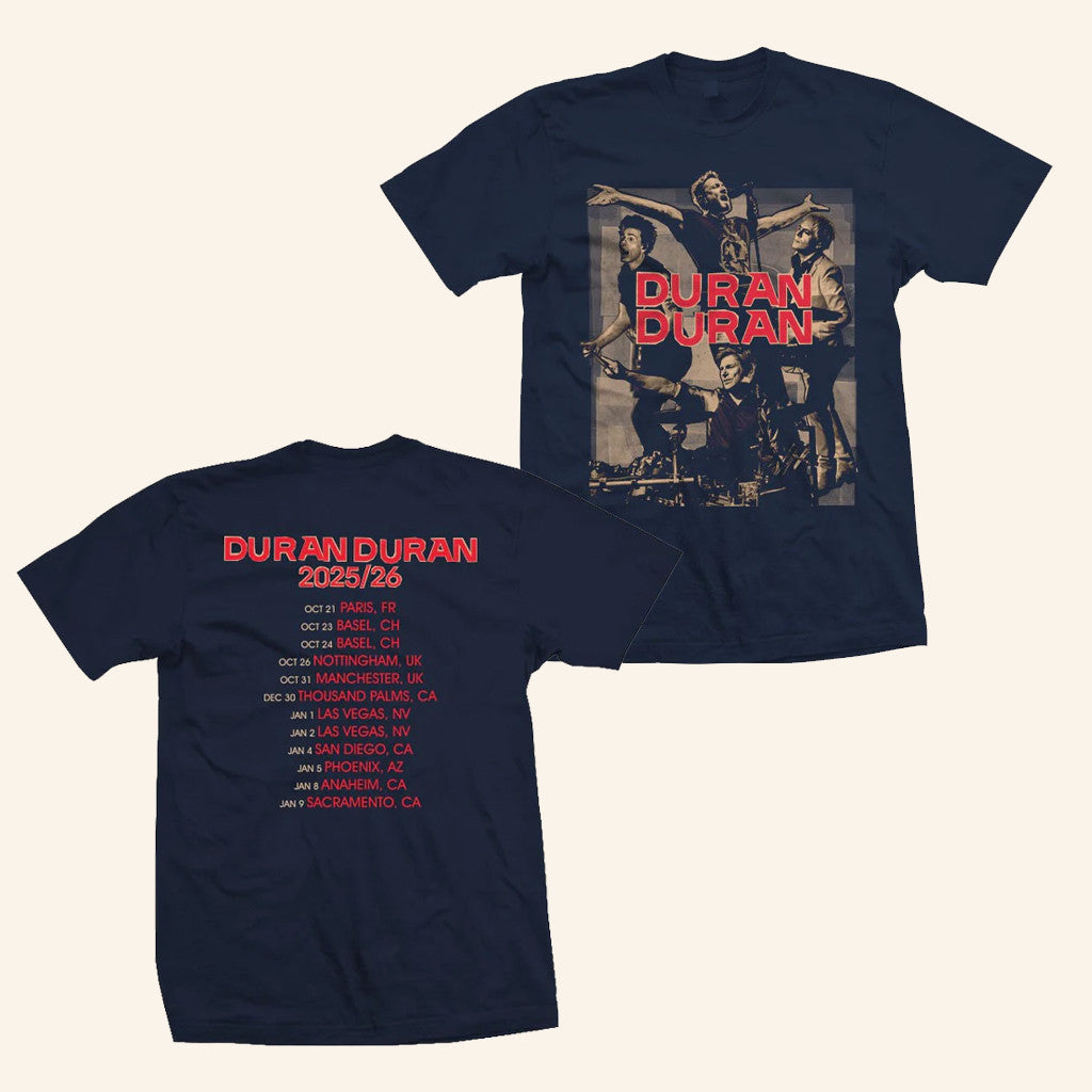 Duran Duran Merch Collage Bandshot Tour T-Shirt Christmas Gifts For Pop Fans - Lily Birch Market