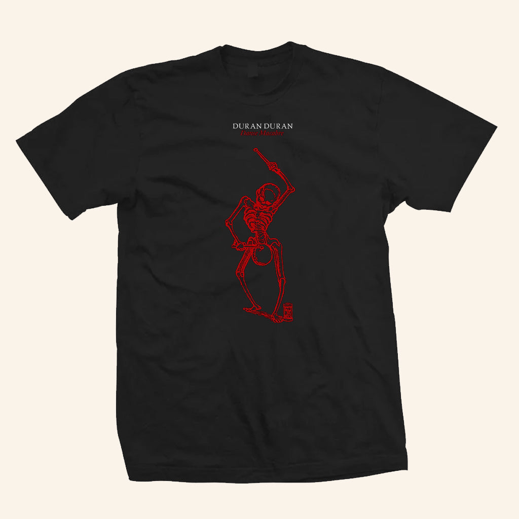 Duran Duran Merch Danse Macabre Skeleton T-Shirt Black Gifts For Music Lovers - Lily Birch Market