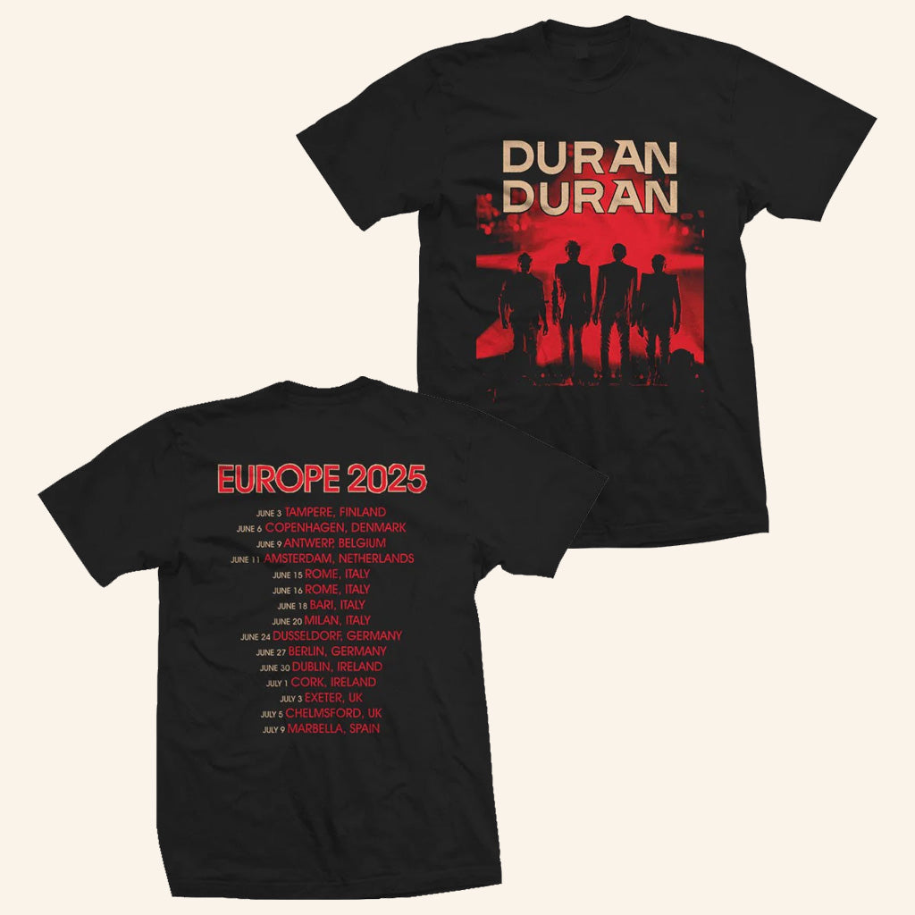 Duran Duran Merch Europe 2025 Band Line Up T-Shirt Black Presents For Music Lovers - Lily Birch Market