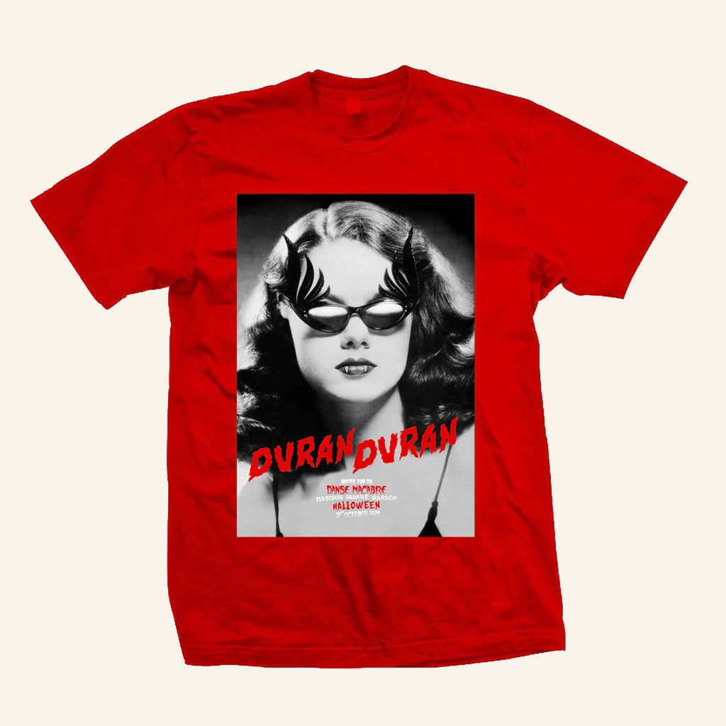 Duran Duran Merch MSG Danse Macabre T-Shirt Red Cool Gifts For Music Lovers - Lily Birch Market