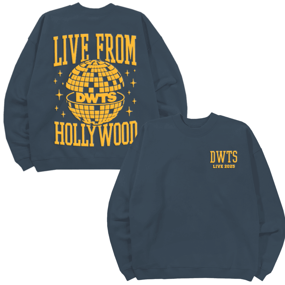 DWTS Tour Merch Sweatshirt Live From Hollywood DWTS Tour 2025 Sweatshirt Music Fan Gifts - Lilybirchmarket
