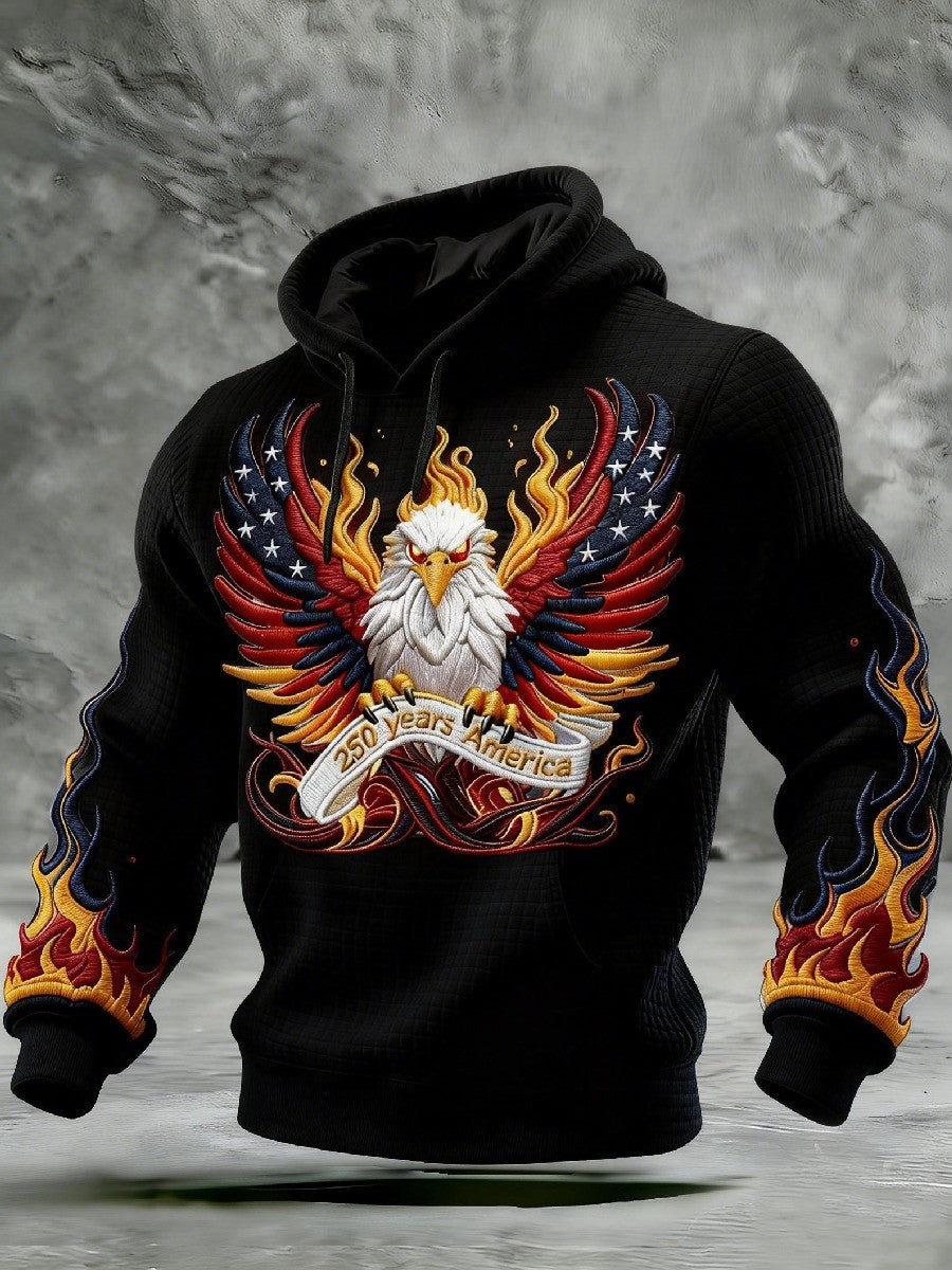 Eagle 250 Years America Commemorative Hoodie Semiquincentennial Merch Meaningful Gifts - Lilybirchmarket