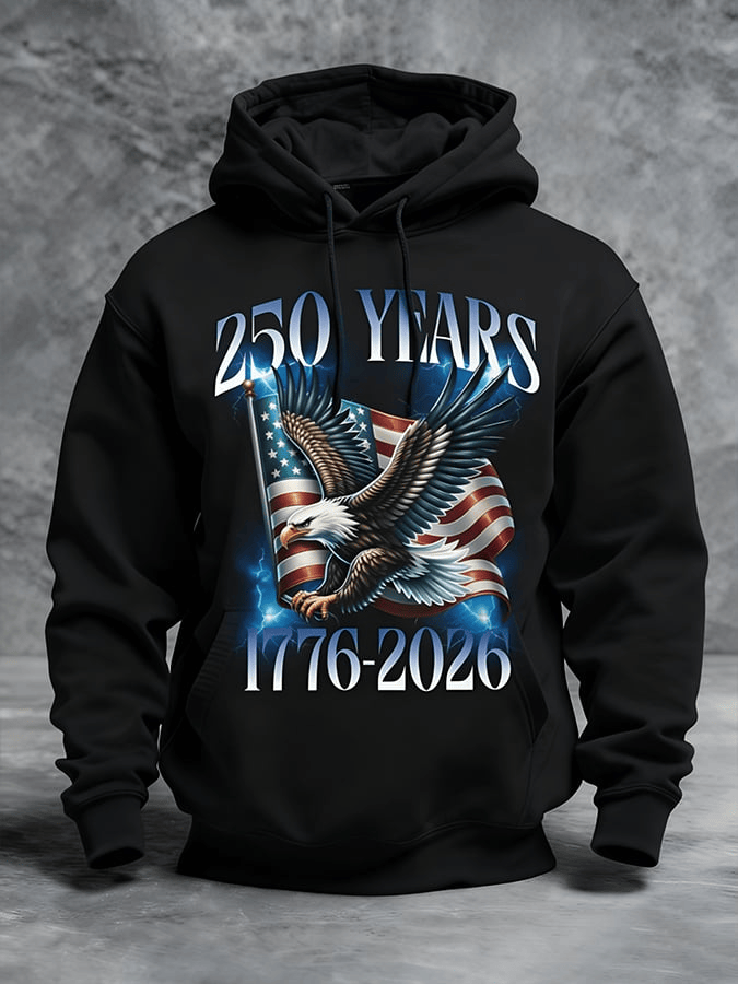 Eagle America 250 Years 1776 2026 Hoodie Semiquincentennial Hoodie Gift For Patriots - Lilybirchmarket