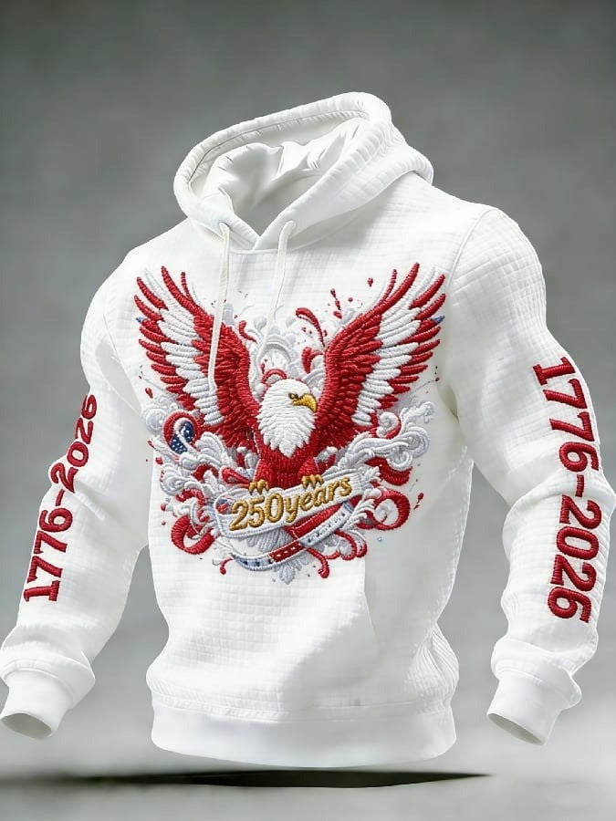 Eagle America 250 Years Hoodie USA 250th Anniversary Hoodie Gifts For Patriotic Men - Lilybirchmarket