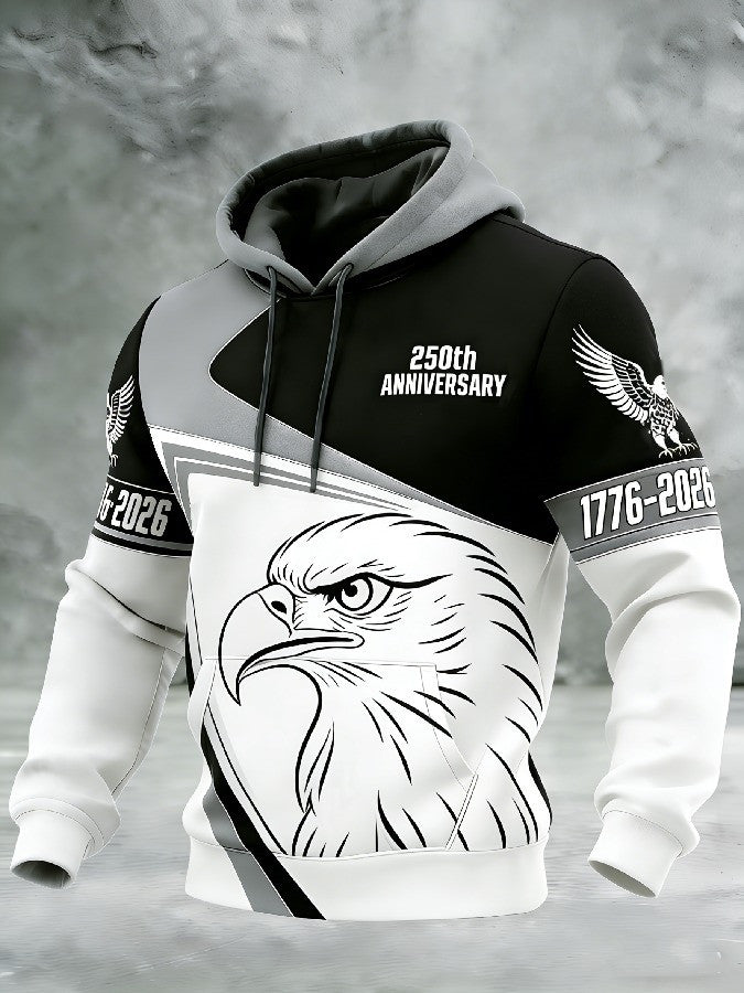 Eagle America 250th Anniversary Hoodie 1776 2026 American Patriot Clothing Gifts For Men - Lilybirchmarket