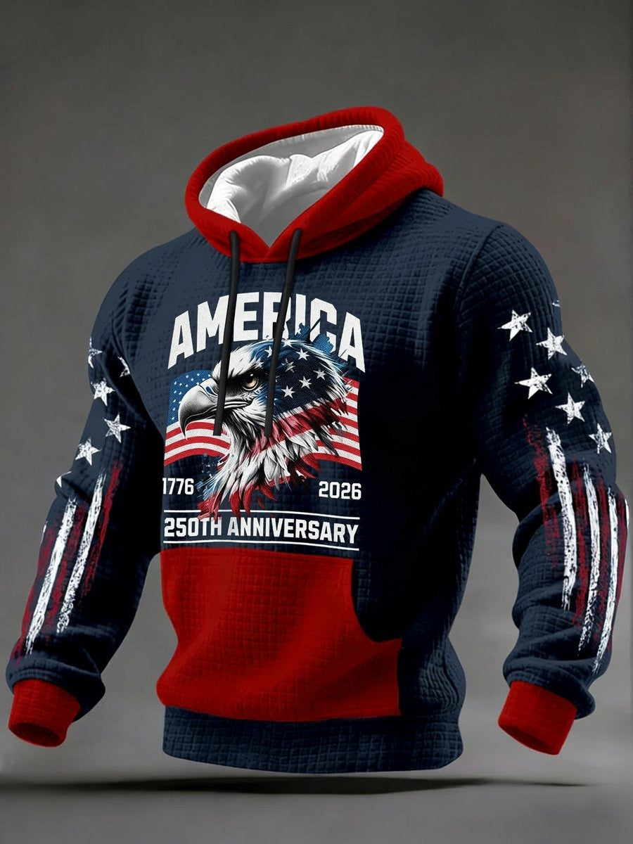 Eagle America 250Th Anniversary Hoodie 4Th Of July 1776 2026 Hoodie Patriotic Gifts For Men - Lilybirchmarket