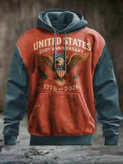Eagle America 250Th Anniversary Hoodies Men's USA Celebrating 250 Years Birthday Apparel - Lilybirchmarket