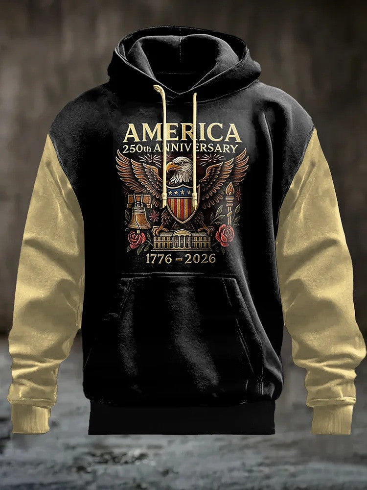 Eagle America 250Th Anniversary Hoodies USA Celebrating 250 Years 4Th of July Clothes - Lilybirchmarket
