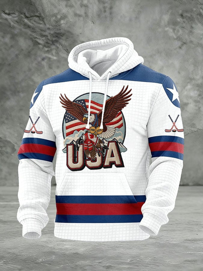 Eagle Team USA Hockey Gold Medal Hoodie USA Beat Canada Winter Olympics USA Champions 2026 Merch - Lilybirchmarket