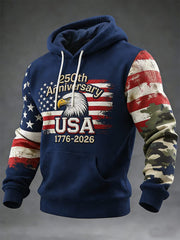 Eagle US 250Th Anniversary 1776 2026 Hoodie American Flag Apparel Patriotic Gifts - Lilybirchmarket