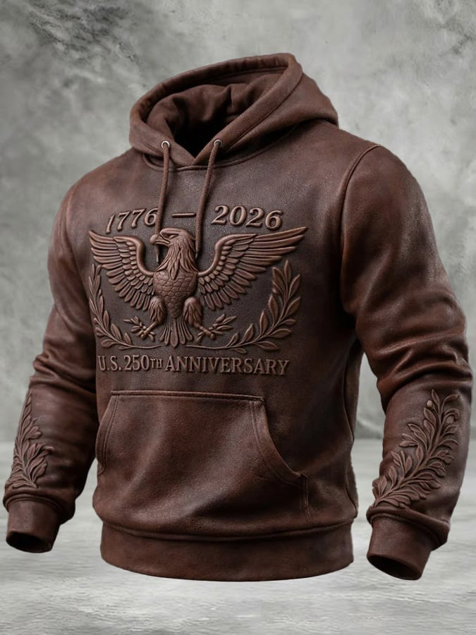 Eagle US 250th Anniversary Hoodie 1776 2026 July 4 Apparel Patriotic Presents For Men - Lilybirchmarket