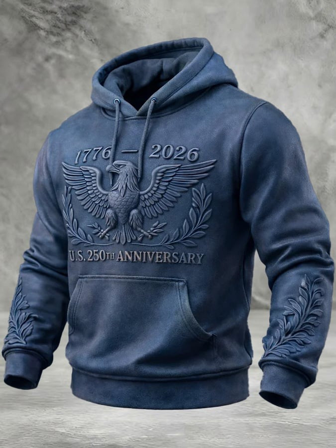 Eagle US 250th Anniversary Hoodie 1776 2026 Patriotic Apparel Unique 4Th Of July Gifts - Lilybirchmarket