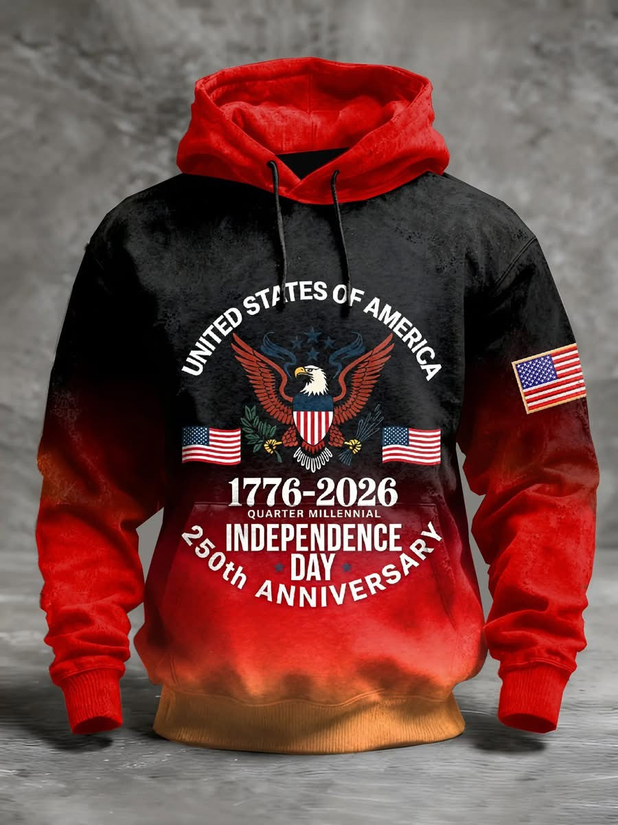 Eagle USA 250Th Anniversary 1776 2026 Hoodie Independence Day Hoodie Gifts For Men - Lilybirchmarket