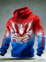 Eagle USA 250Th Anniversary 1776 2026 Hoodie Independence Day Hoodie Patriotic Gifts Idea - Lilybirchmarket