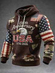 Eagle USA 250th Anniversary Hoodie 1776 2026 Semiquincentennial Apparel Fourth Of July Gifts - Lilybirchmarket