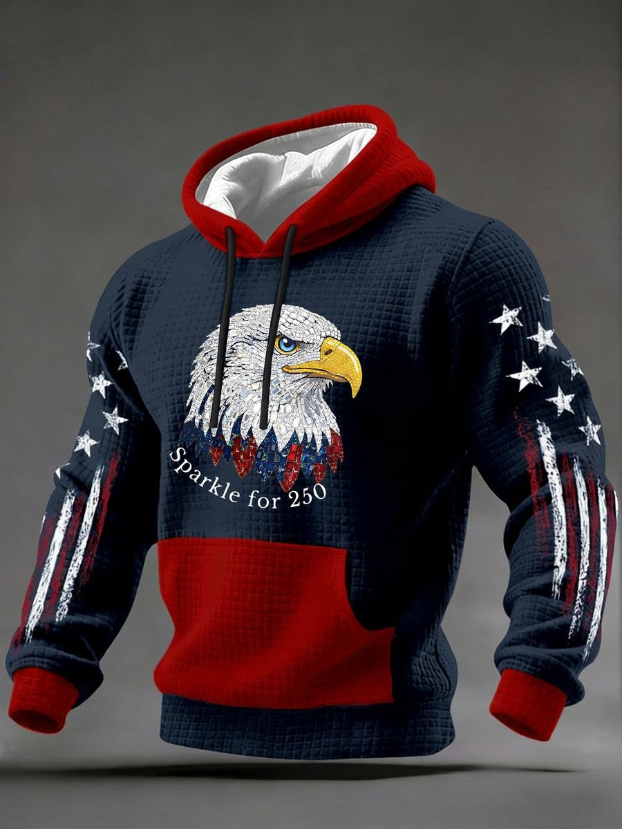Eagle USA Sparkle For 250 Years Hoodie America Anniversary Clothing Gift For Patriots - Lilybirchmarket